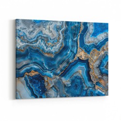 Blue Crystals With Gold 2