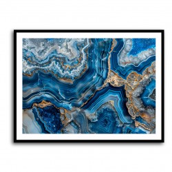 Blue Crystals With Gold 2
