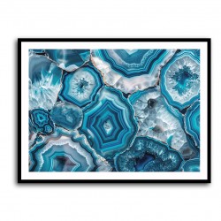 Blue Mineral Mosaic