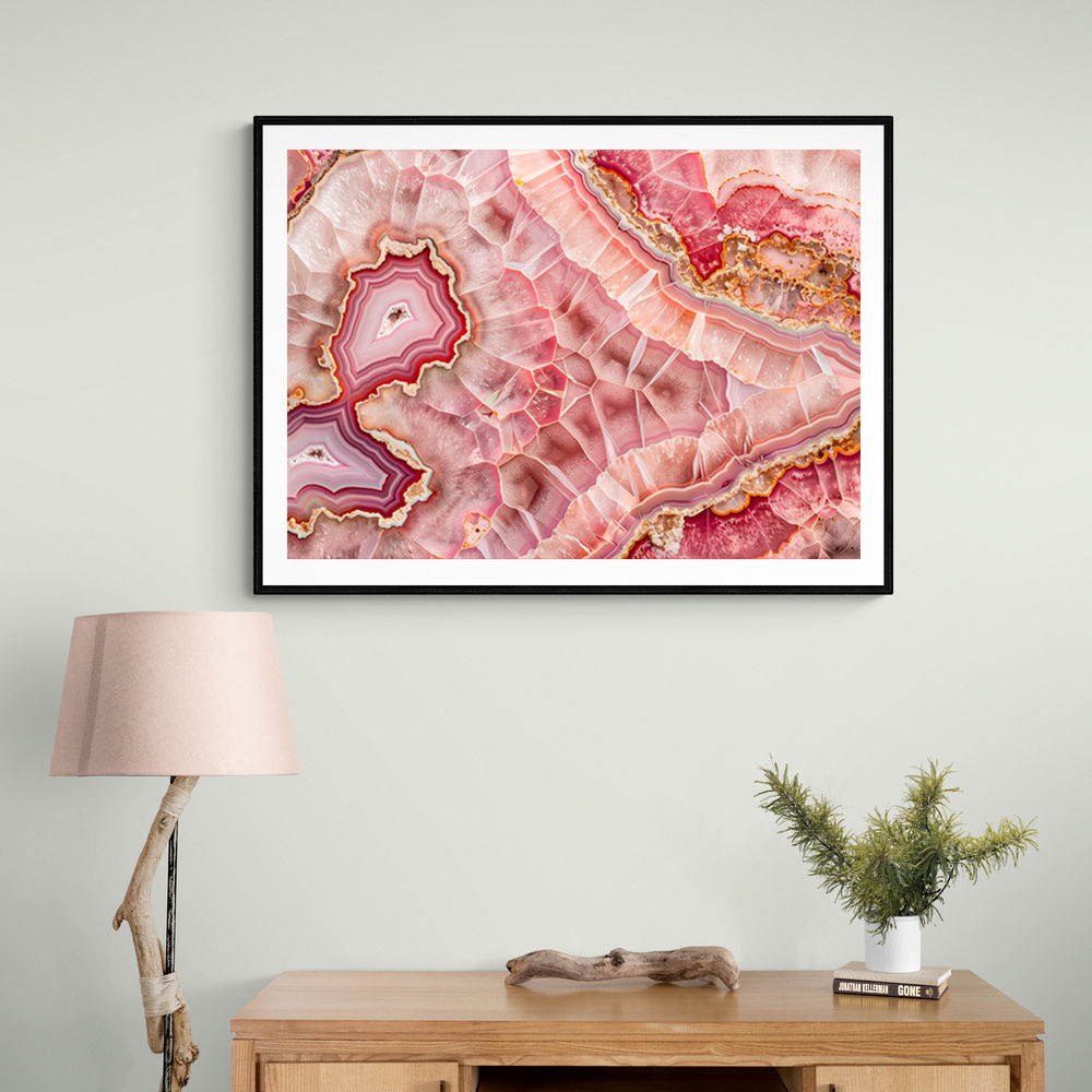 Pink Mineral Mosaic Pink Mineral Mosaic
