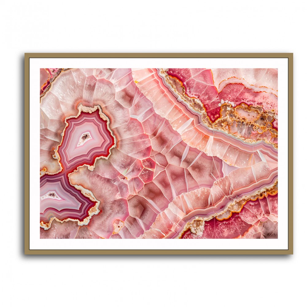 Pink Mineral Mosaic Pink Mineral Mosaic