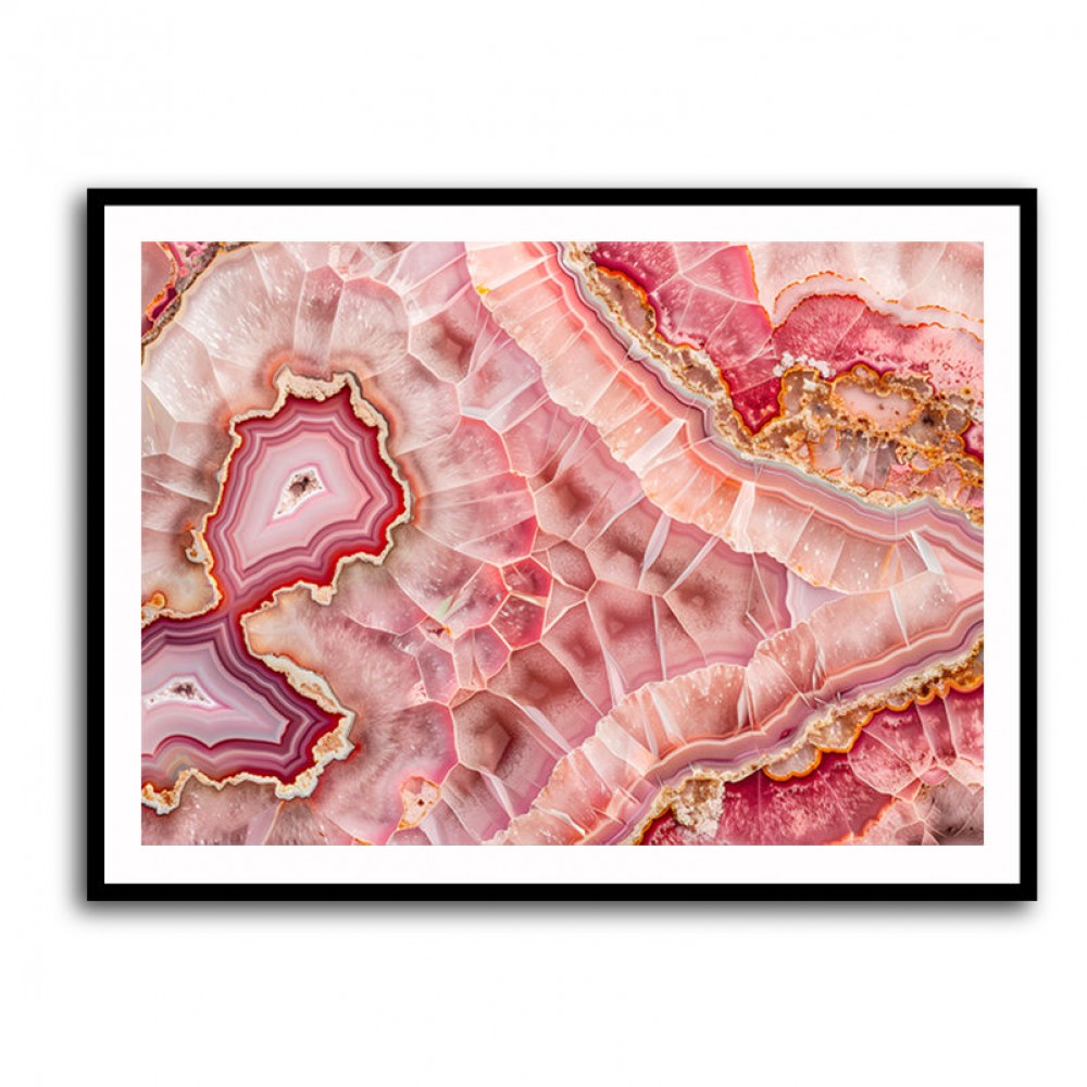 Pink Mineral Mosaic Pink Mineral Mosaic