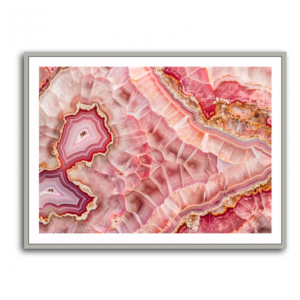 Pink Mineral Mosaic Pink Mineral Mosaic