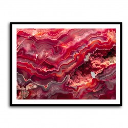 Red Mineral Mosaic