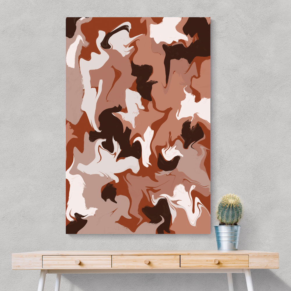 Liquid Earthy Strokes Pattern