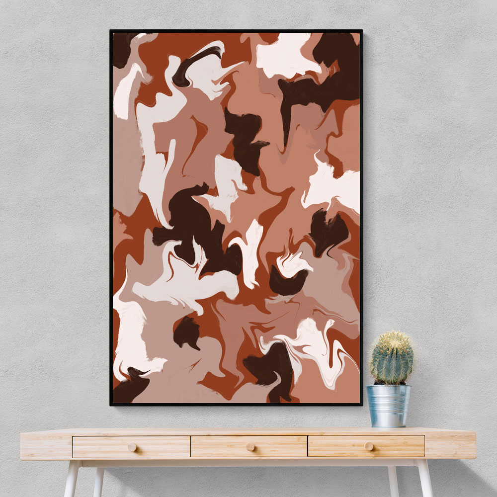 Liquid Earthy Strokes Pattern