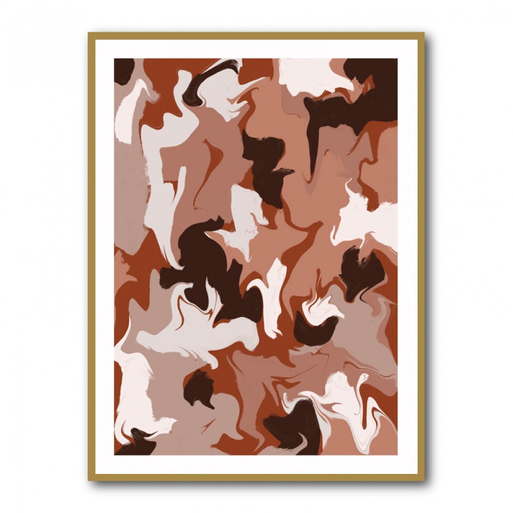 Liquid Earthy Strokes Pattern