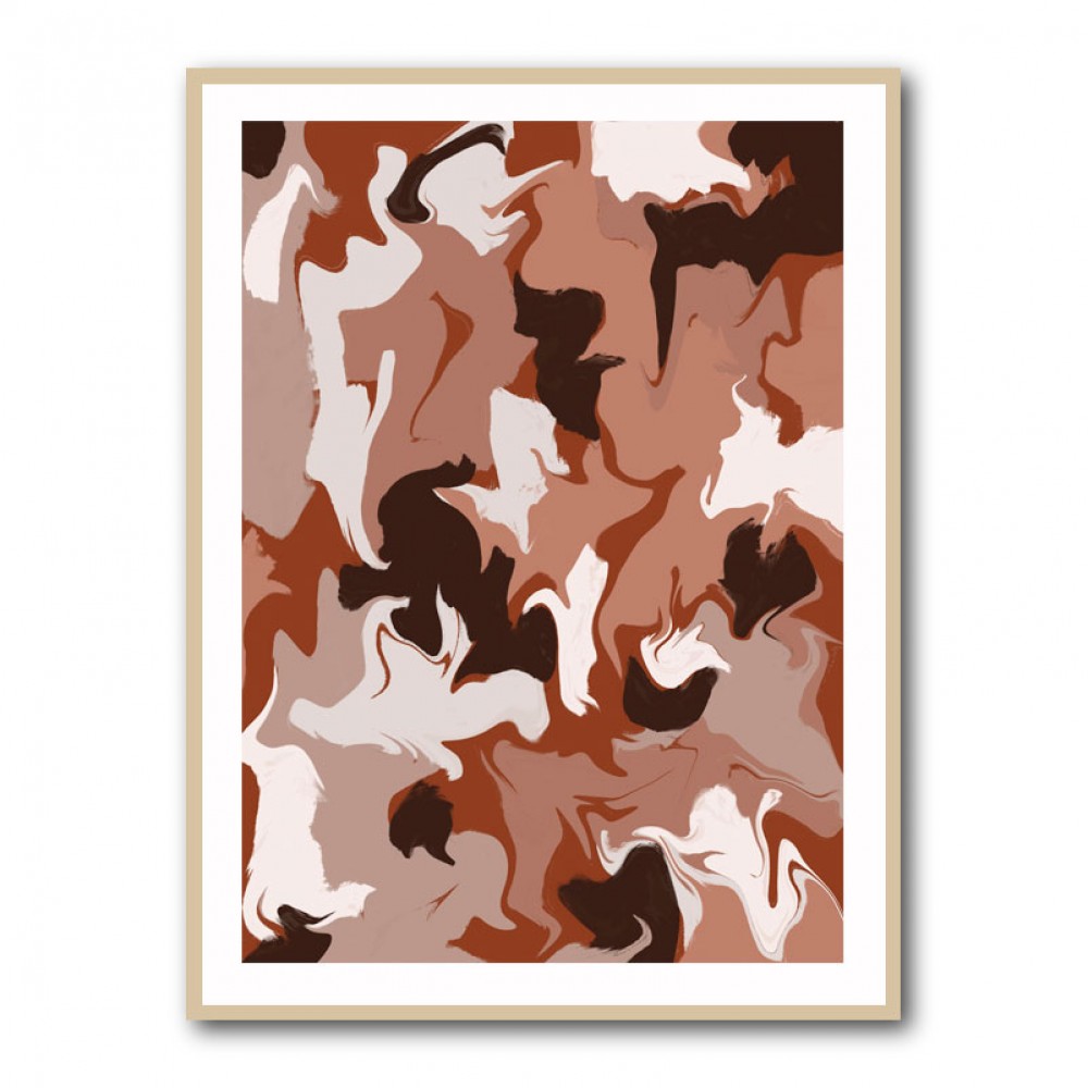 Liquid Earthy Strokes Pattern