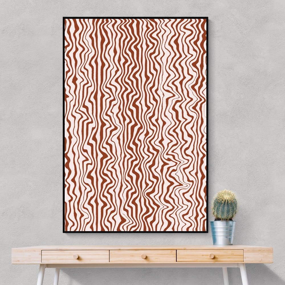 Liquid Beige Stripes Pattern