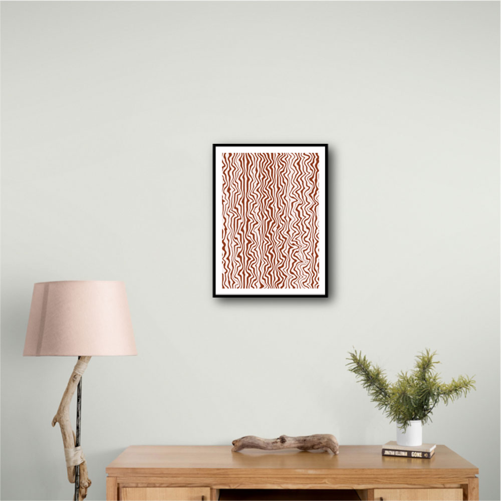 Liquid Beige Stripes Pattern