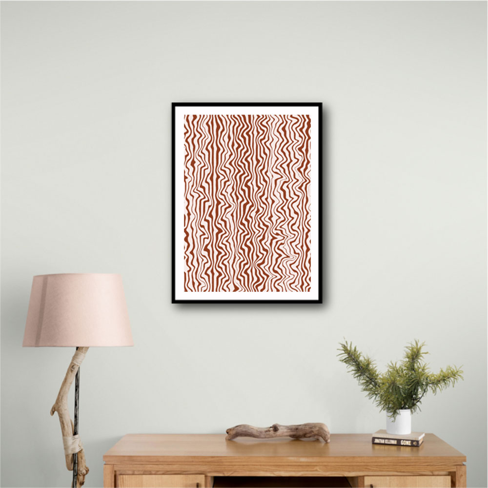 Liquid Beige Stripes Pattern