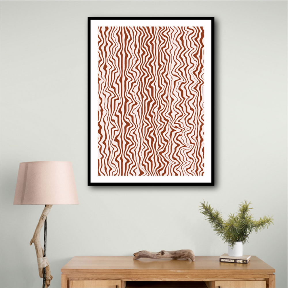 Liquid Beige Stripes Pattern