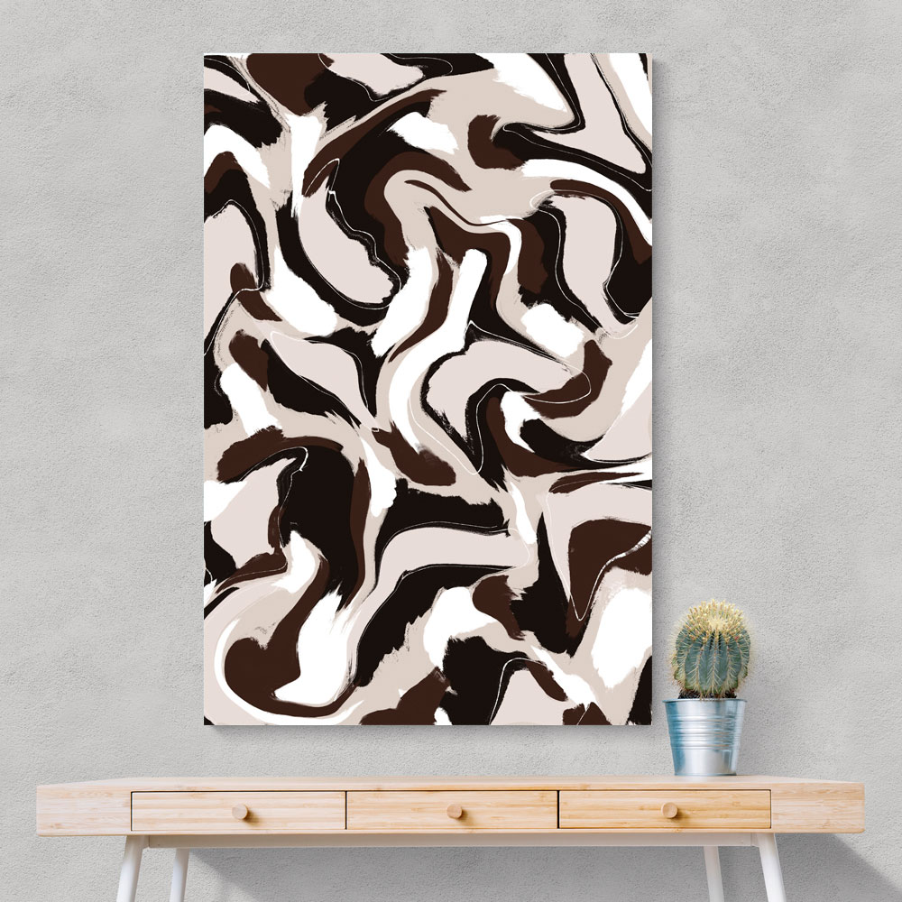 White Beige Brown Pattern White Beige Brown Pattern