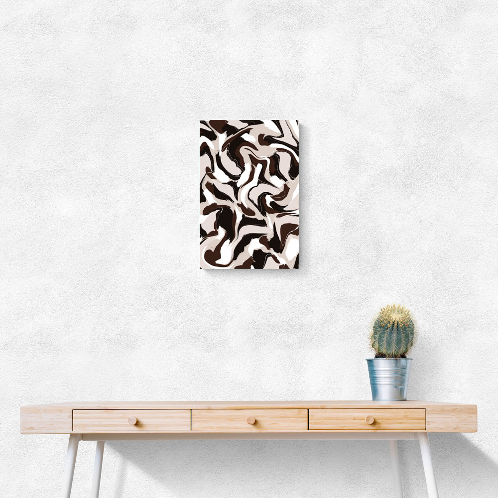 White Beige Brown Pattern White Beige Brown Pattern