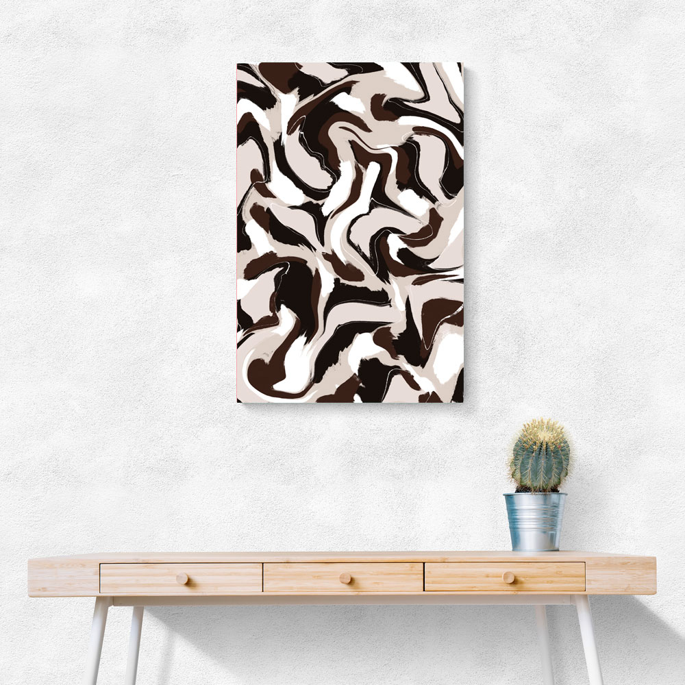 White Beige Brown Pattern White Beige Brown Pattern
