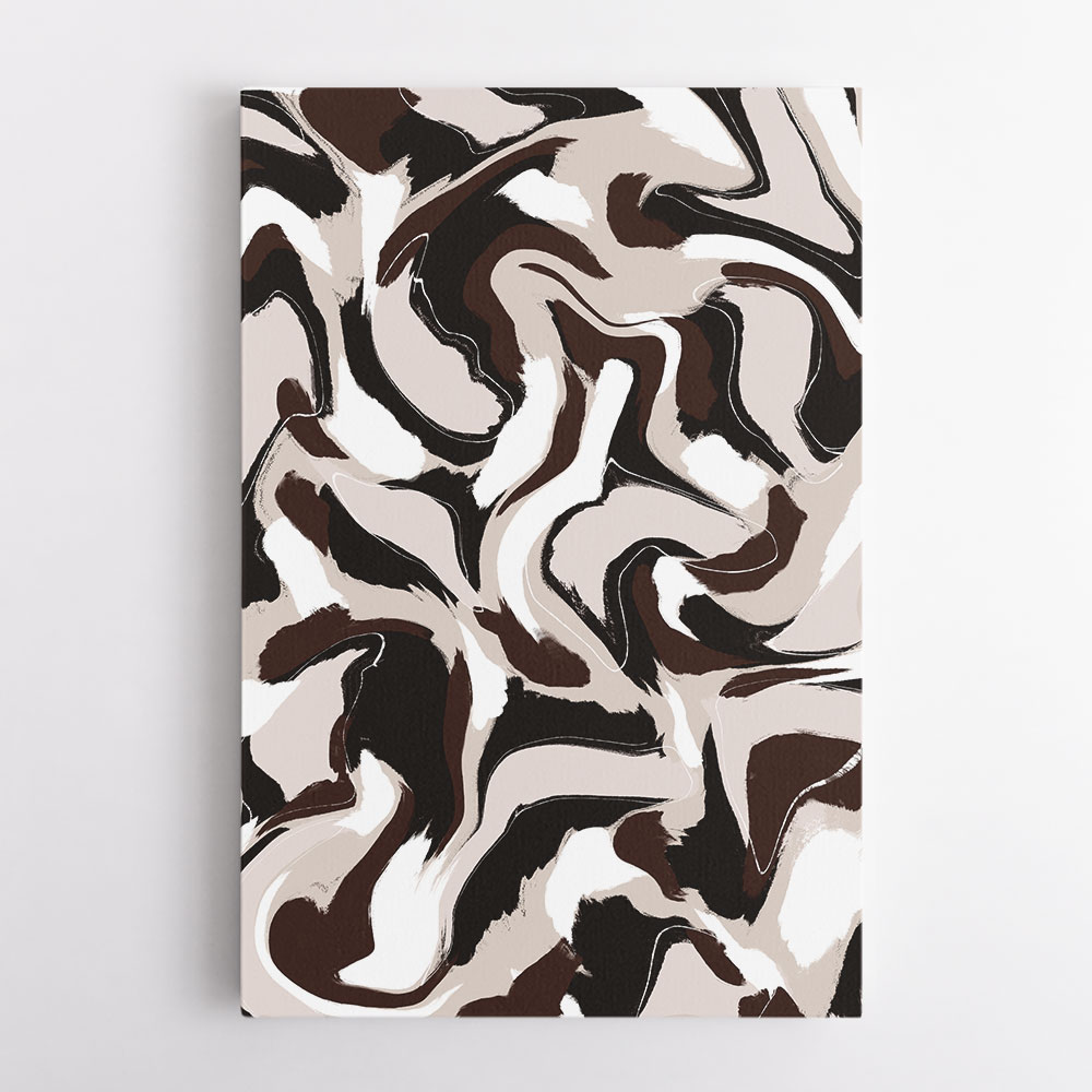 White Beige Brown Pattern White Beige Brown Pattern