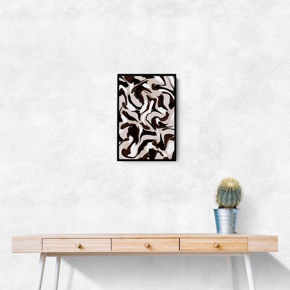 White Beige Brown Pattern White Beige Brown Pattern