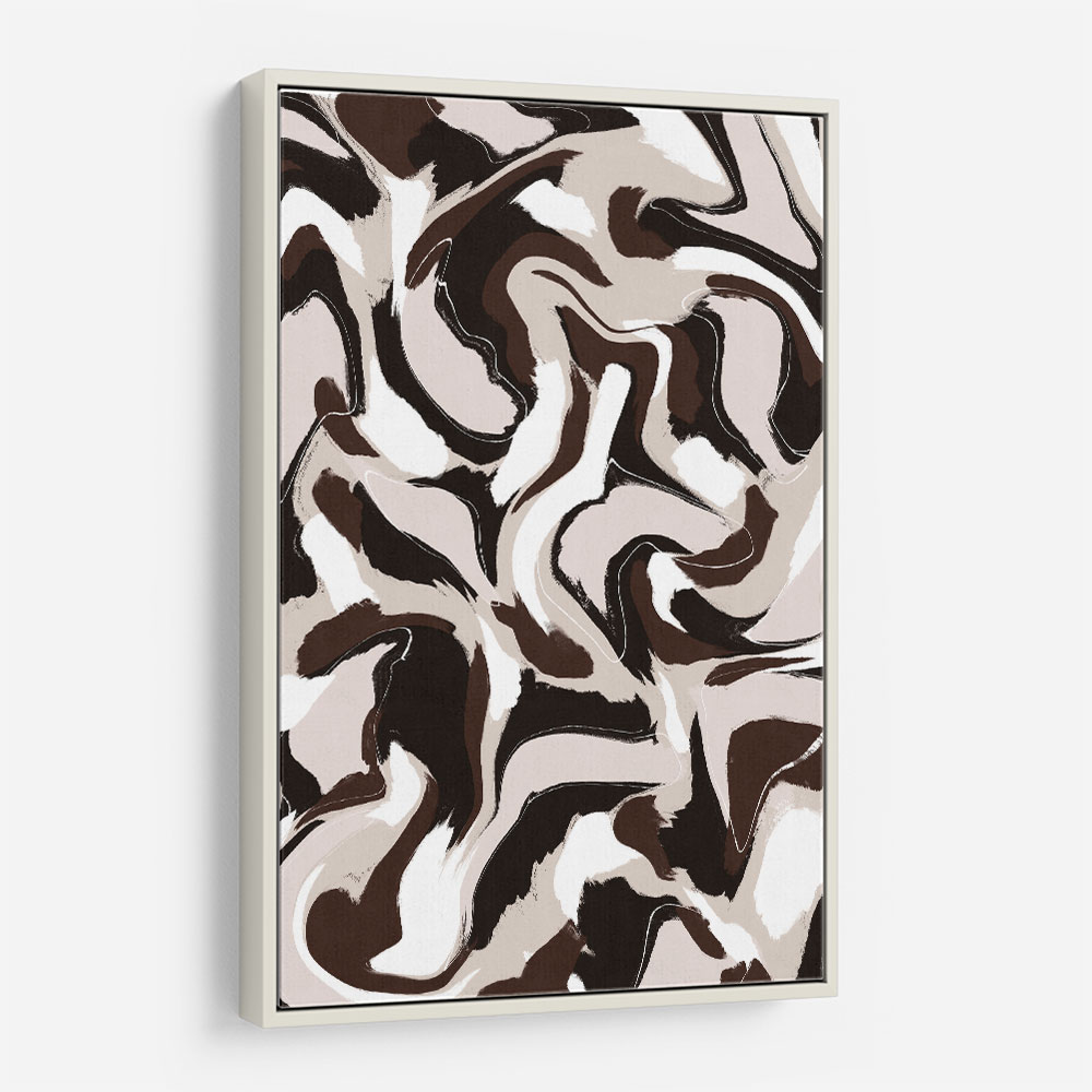 White Beige Brown Pattern White Beige Brown Pattern