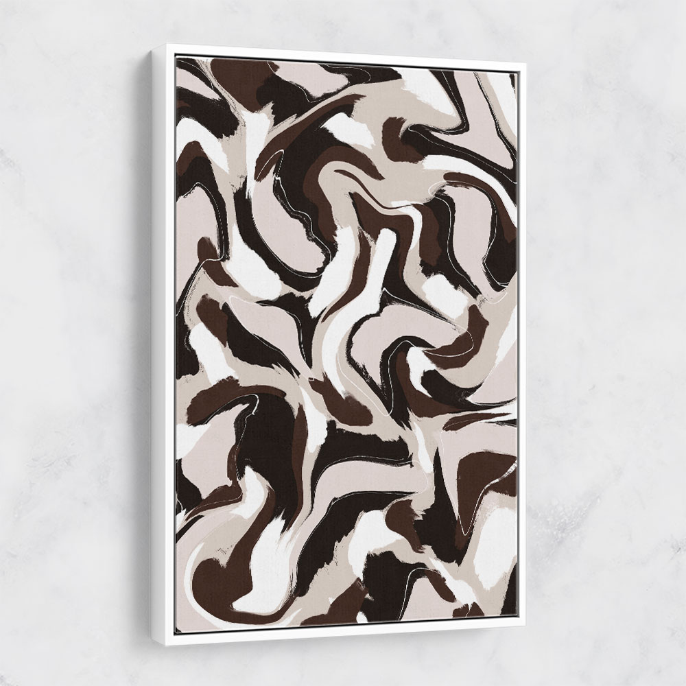 White Beige Brown Pattern White Beige Brown Pattern