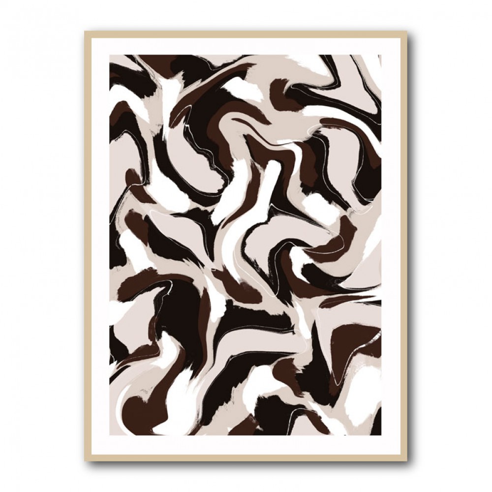 White Beige Brown Pattern White Beige Brown Pattern