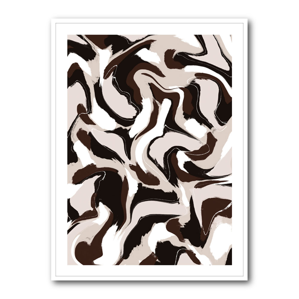 White Beige Brown Pattern White Beige Brown Pattern