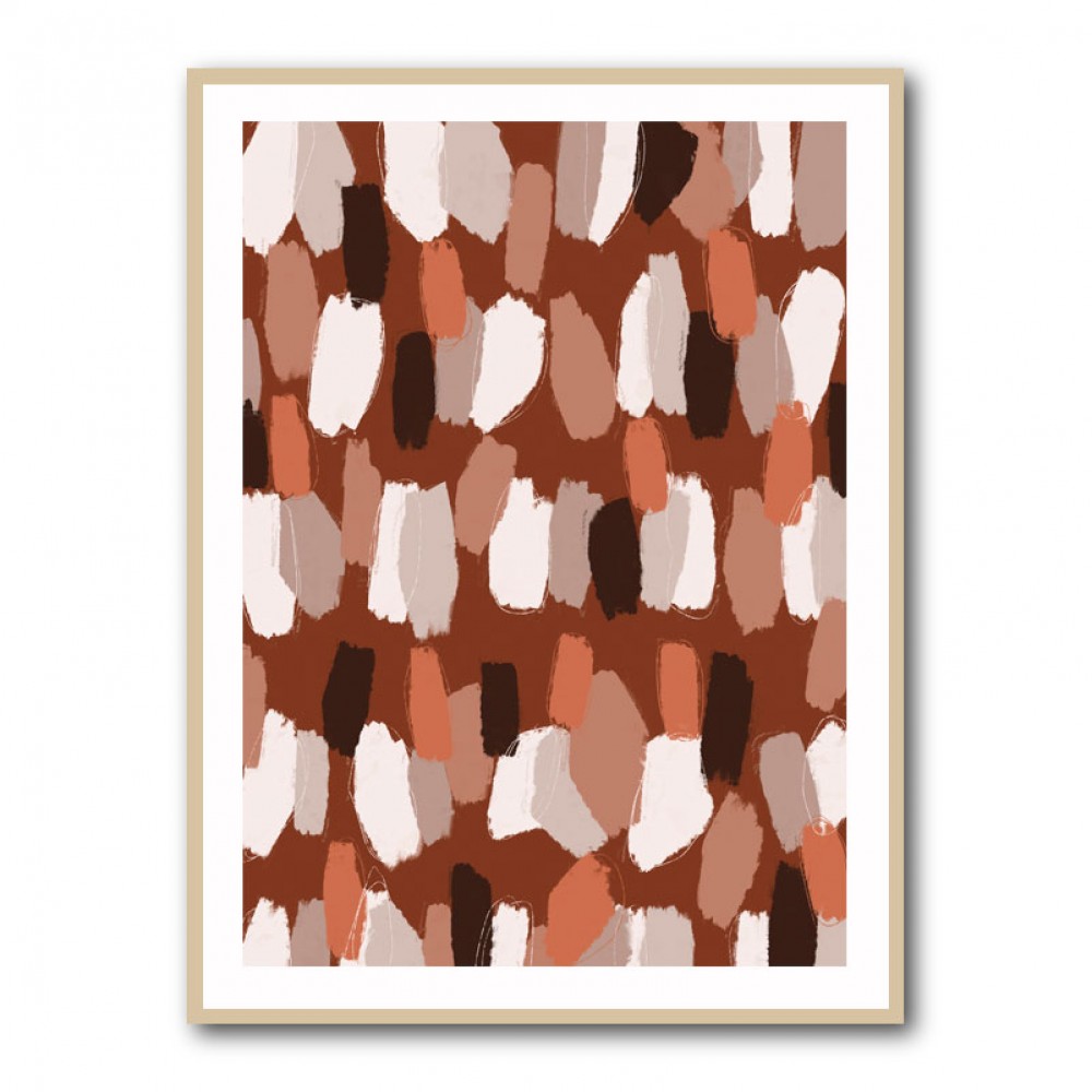 Pastel Earthy Strokes Pattern