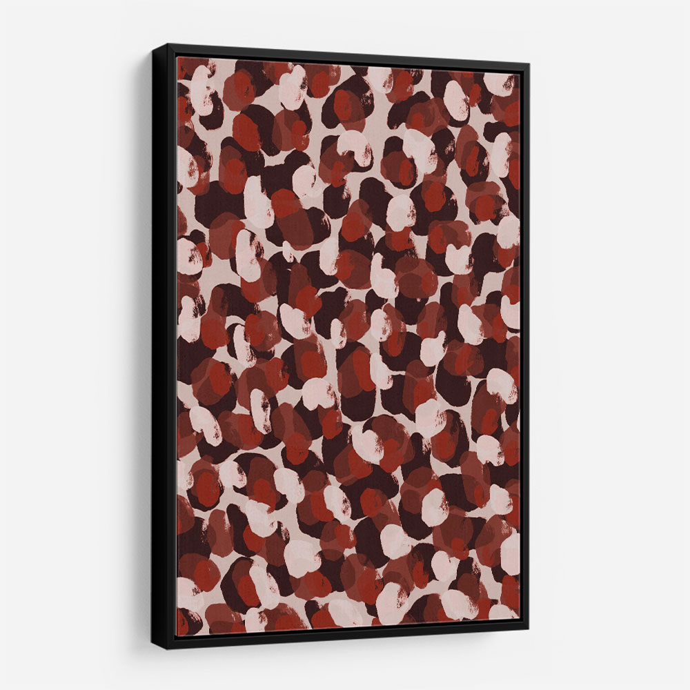 Red Beige Brown Dots Pattern Red Beige Brown Dots Pattern