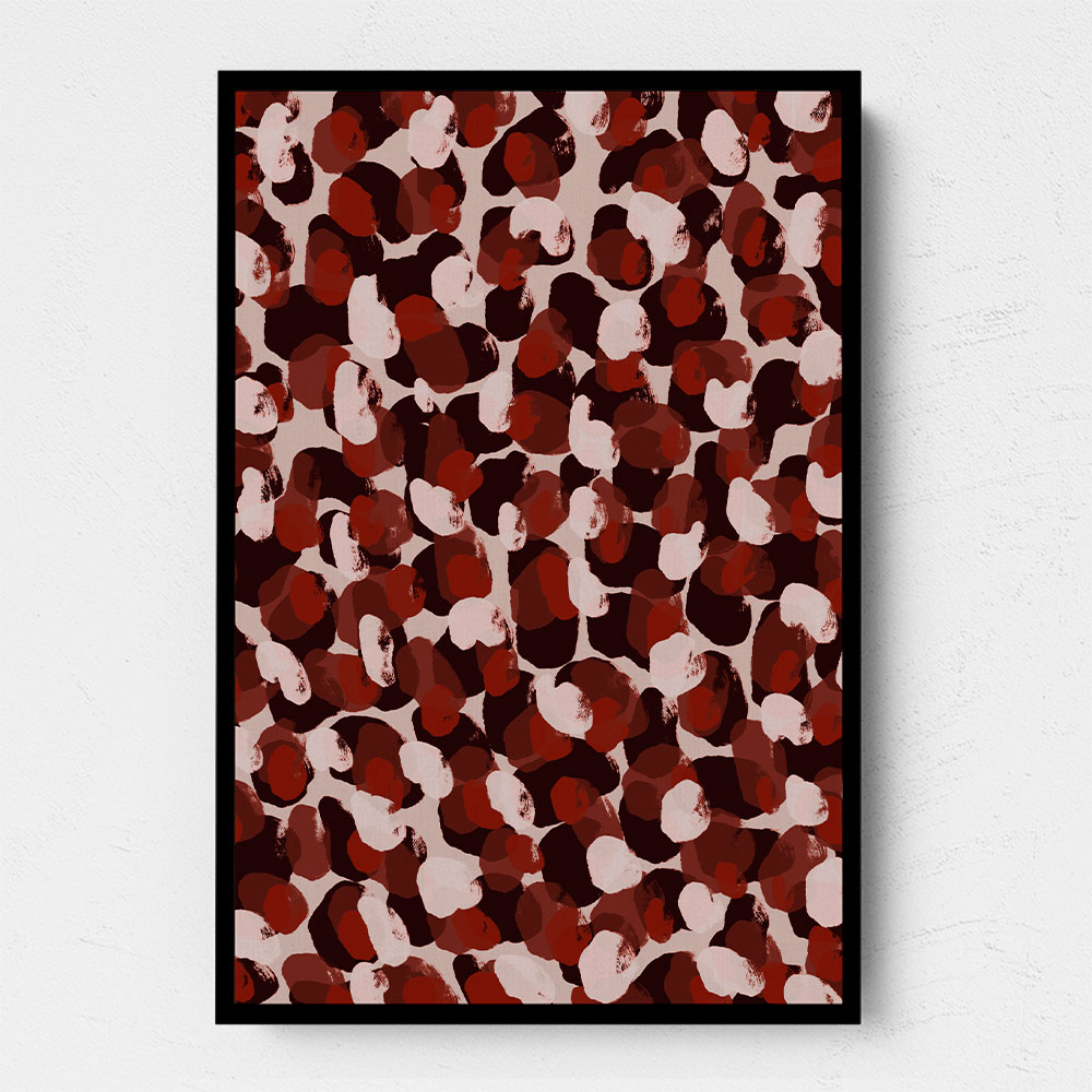 Red Beige Brown Dots Pattern Red Beige Brown Dots Pattern