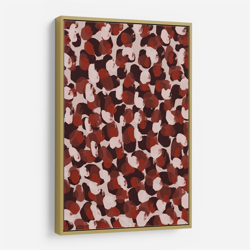 Red Beige Brown Dots Pattern Red Beige Brown Dots Pattern