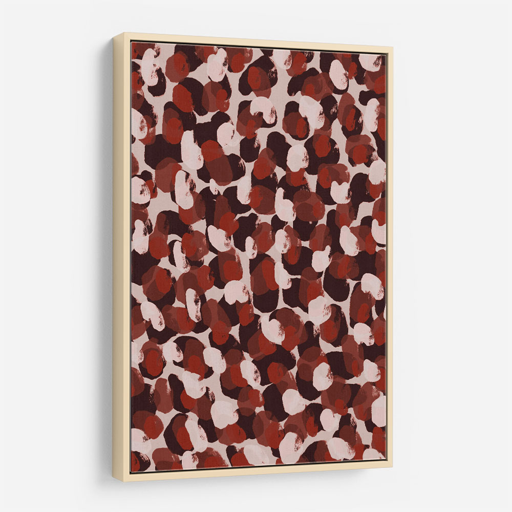 Red Beige Brown Dots Pattern Red Beige Brown Dots Pattern