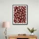 Red Beige Brown Dots Pattern Red Beige Brown Dots Pattern