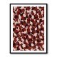 Red Beige Brown Dots Pattern