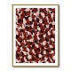 Red Beige Brown Dots Pattern Red Beige Brown Dots Pattern