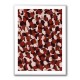 Red Beige Brown Dots Pattern Red Beige Brown Dots Pattern