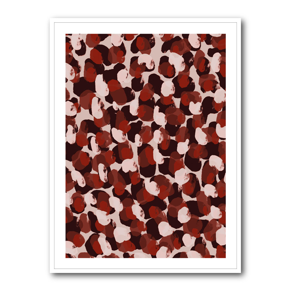 Red Beige Brown Dots Pattern Red Beige Brown Dots Pattern