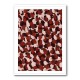 Red Beige Brown Dots Pattern