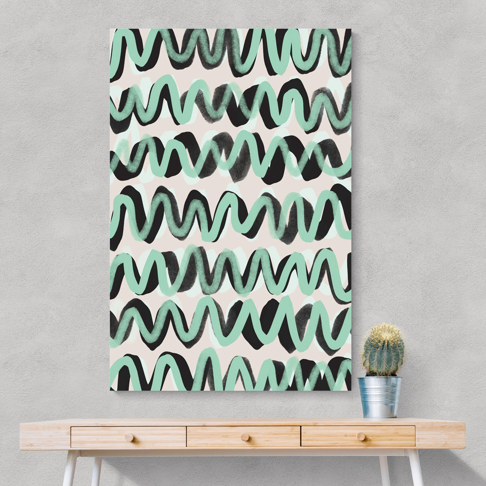 Turquoise ZigZag Pattern