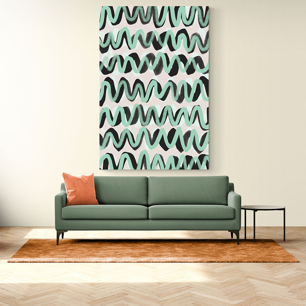 Turquoise ZigZag Pattern