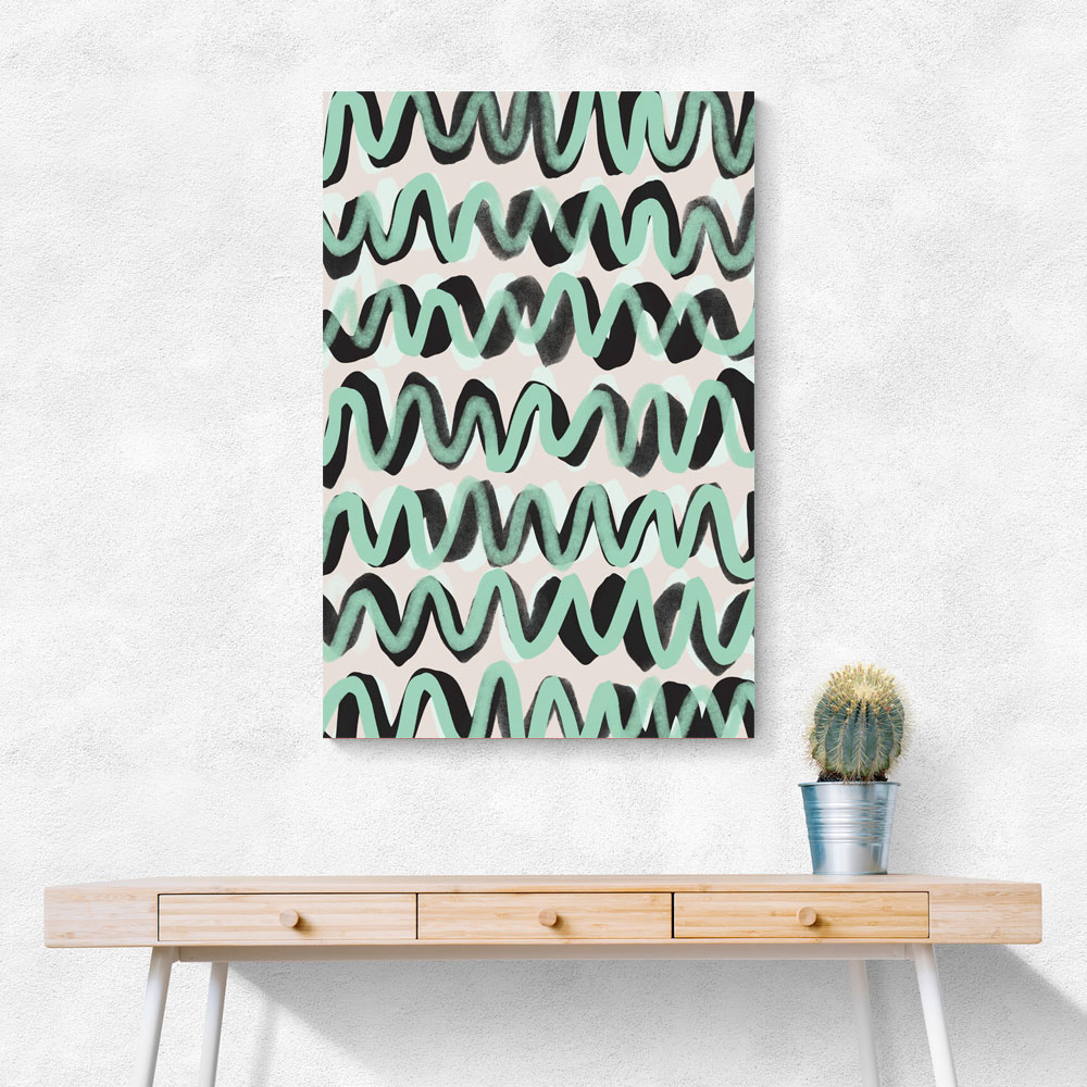 Turquoise ZigZag Pattern