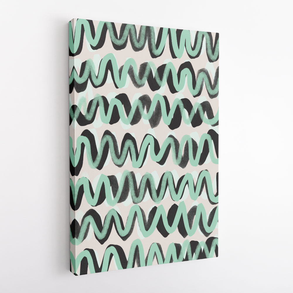 Turquoise ZigZag Pattern