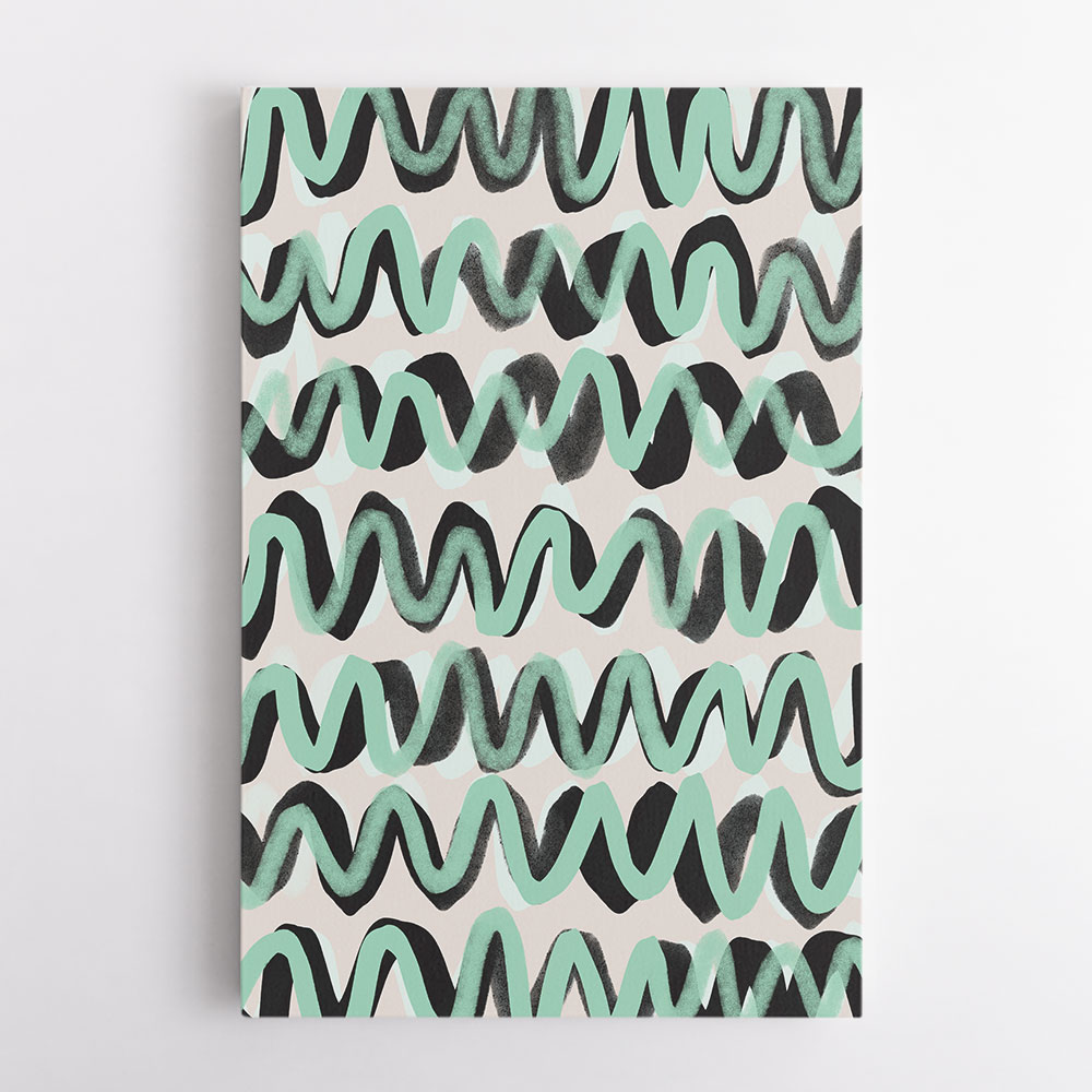 Turquoise ZigZag Pattern