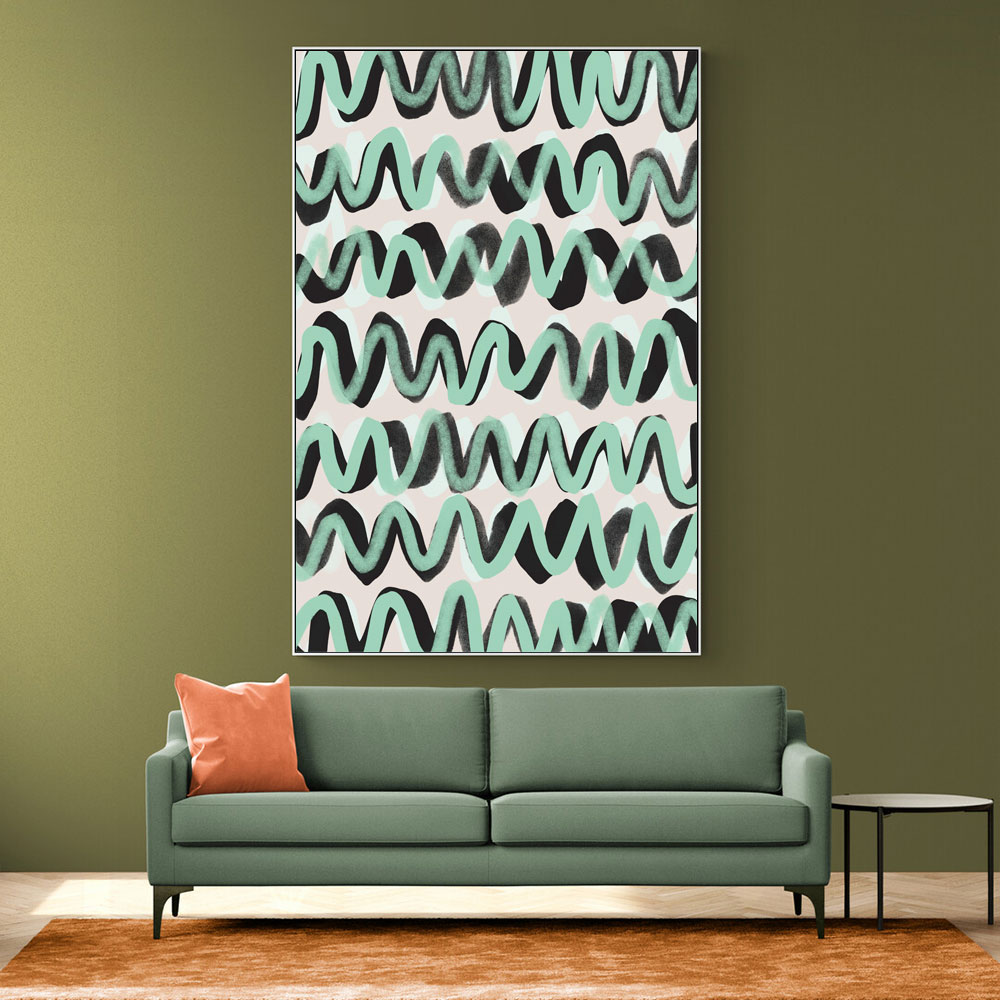 Turquoise ZigZag Pattern