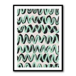 Turquoise ZigZag Pattern