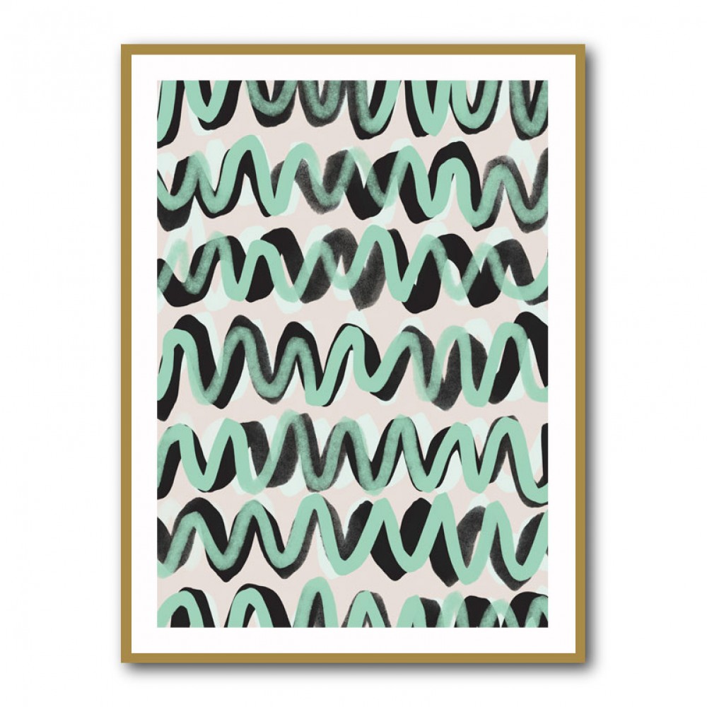 Turquoise ZigZag Pattern