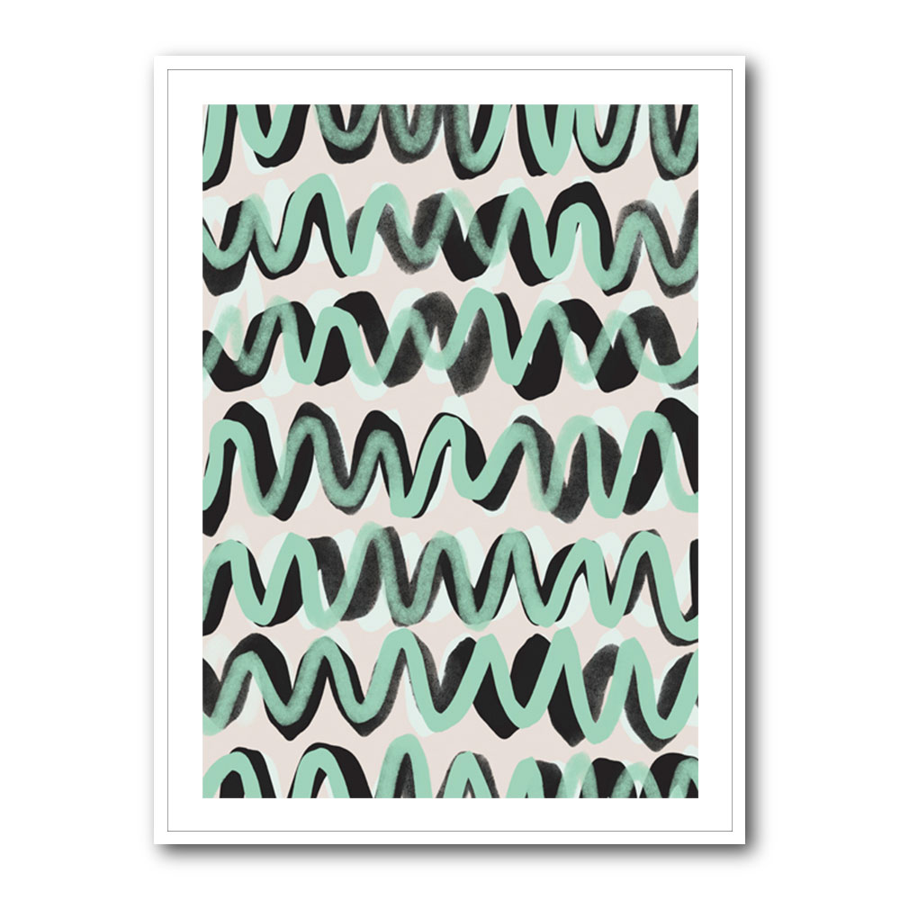 Turquoise ZigZag Pattern