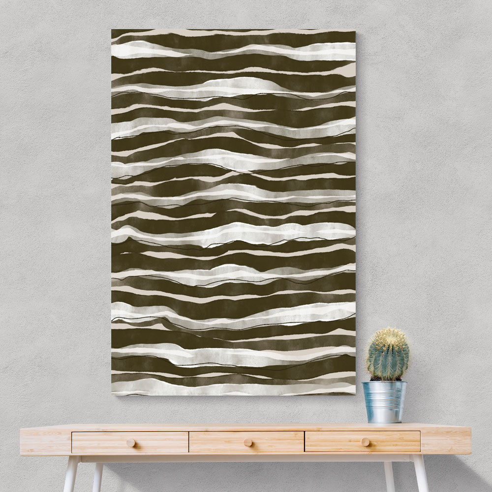 Green Watercolor Waves Green Watercolor Waves