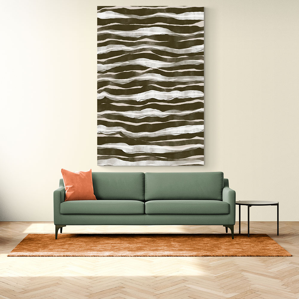 Green Watercolor Waves Green Watercolor Waves