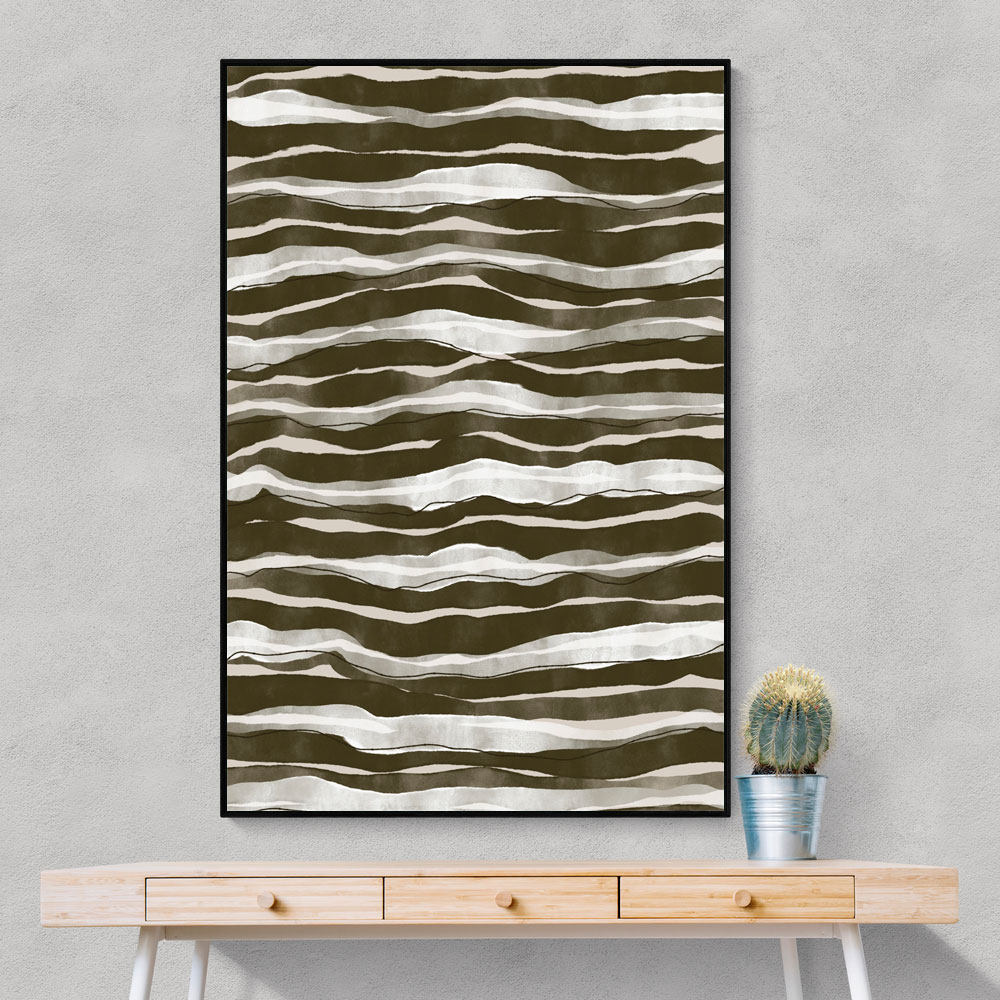 Green Watercolor Waves Green Watercolor Waves