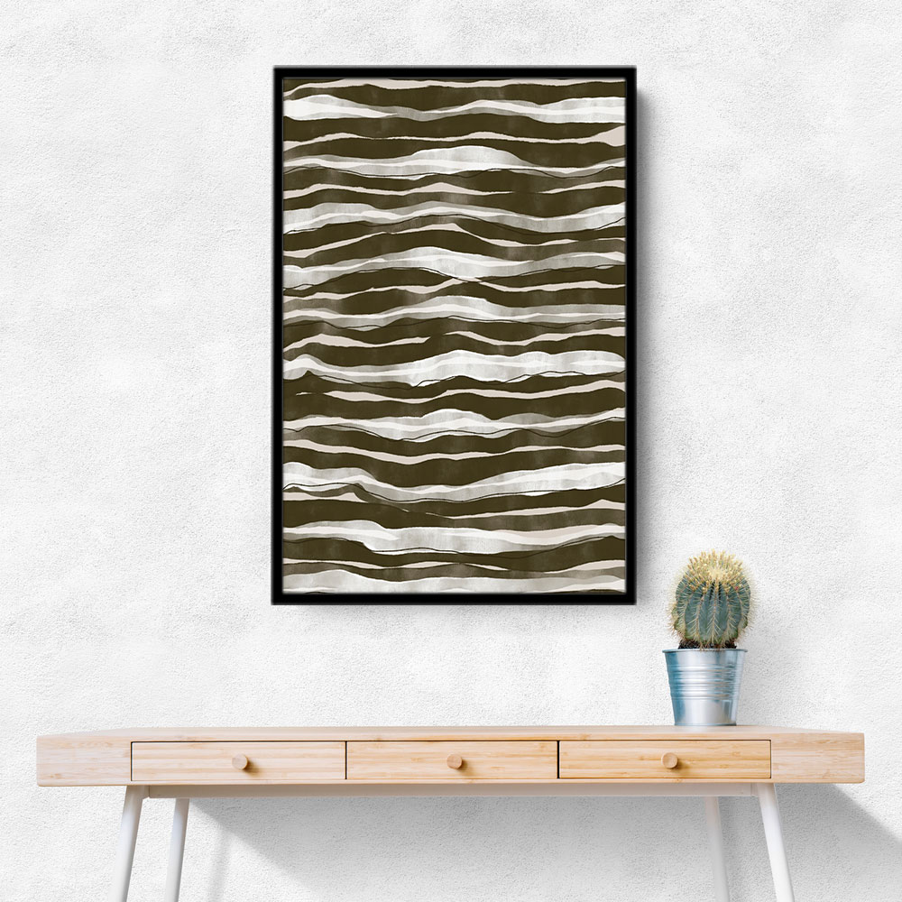 Green Watercolor Waves Green Watercolor Waves