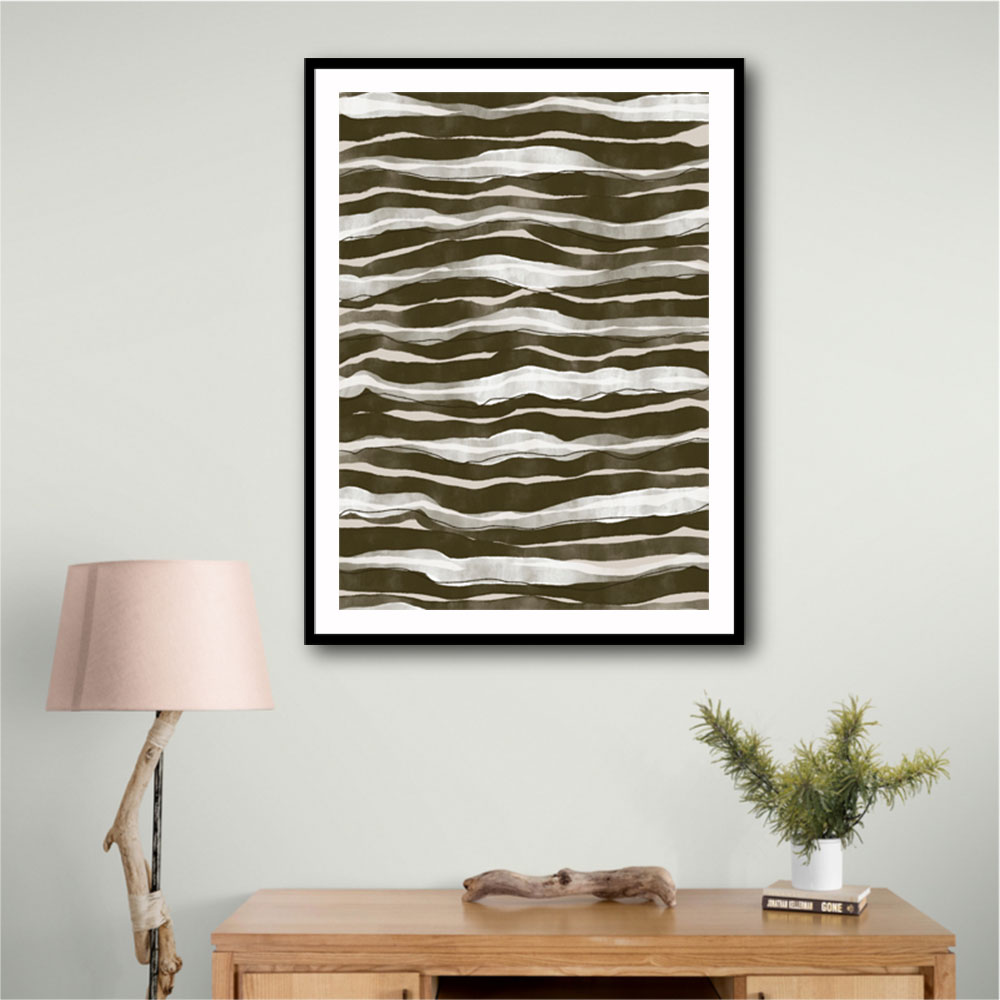 Green Watercolor Waves Green Watercolor Waves